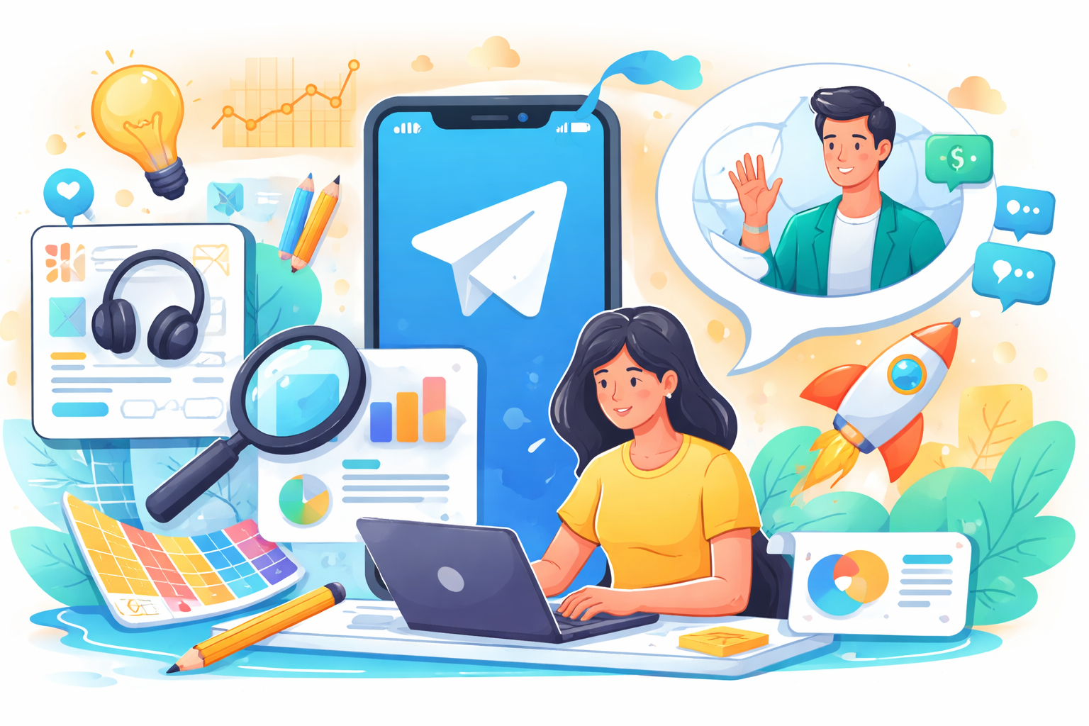 Как дизайнеру инфографики находить клиентов в Telegram и уйти с фриланс-бирж