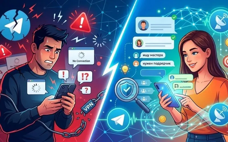 Сбои в Telegram и VPN-разлоги: как бизнес продолжает получать лиды, даже когда «Телега» работает с перебоями
