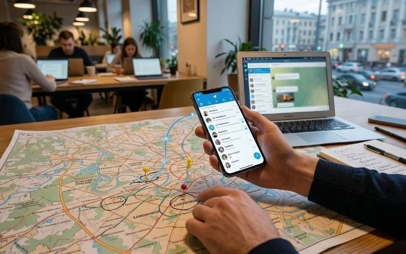 Как искать клиентов в Telegram по городам и районам