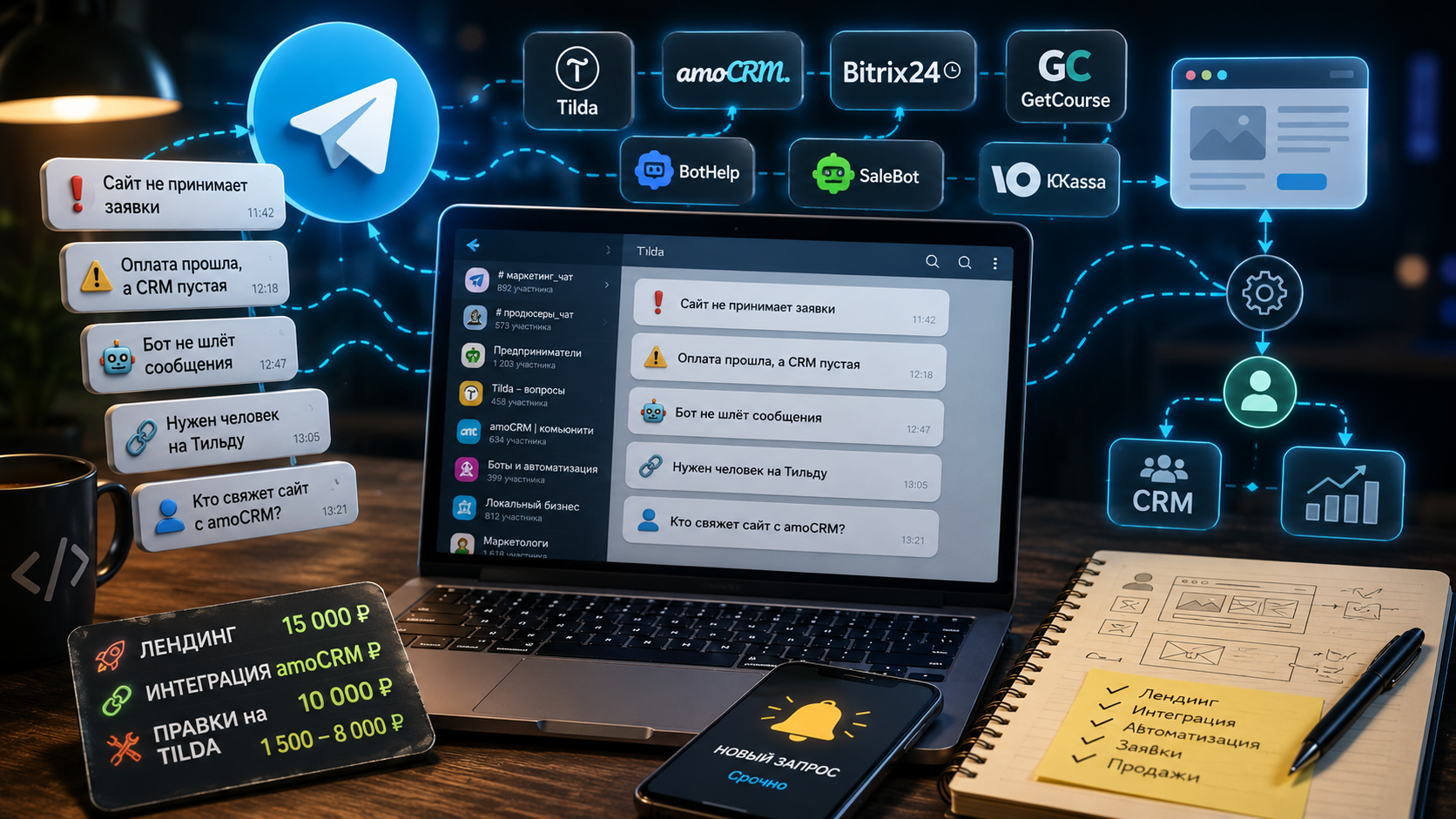 Где искать клиентов разработчику сайтов и интегратору в Telegram